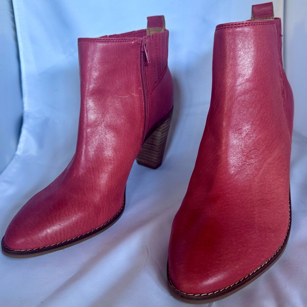Lucky Brand Red Ankle Boots